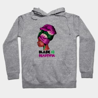 Black is Beautiful, Afro African Woman Hoodie